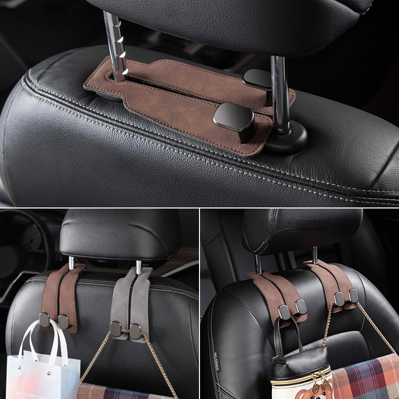 Car Seat Back Storage Hook - Double Hook Holder for Convenient Storage