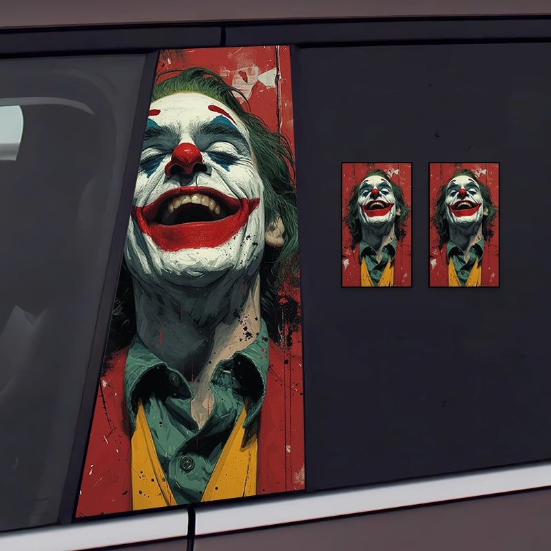 Joker Graffiti B-Pillar Car Decal – Bold & Eye-Catching