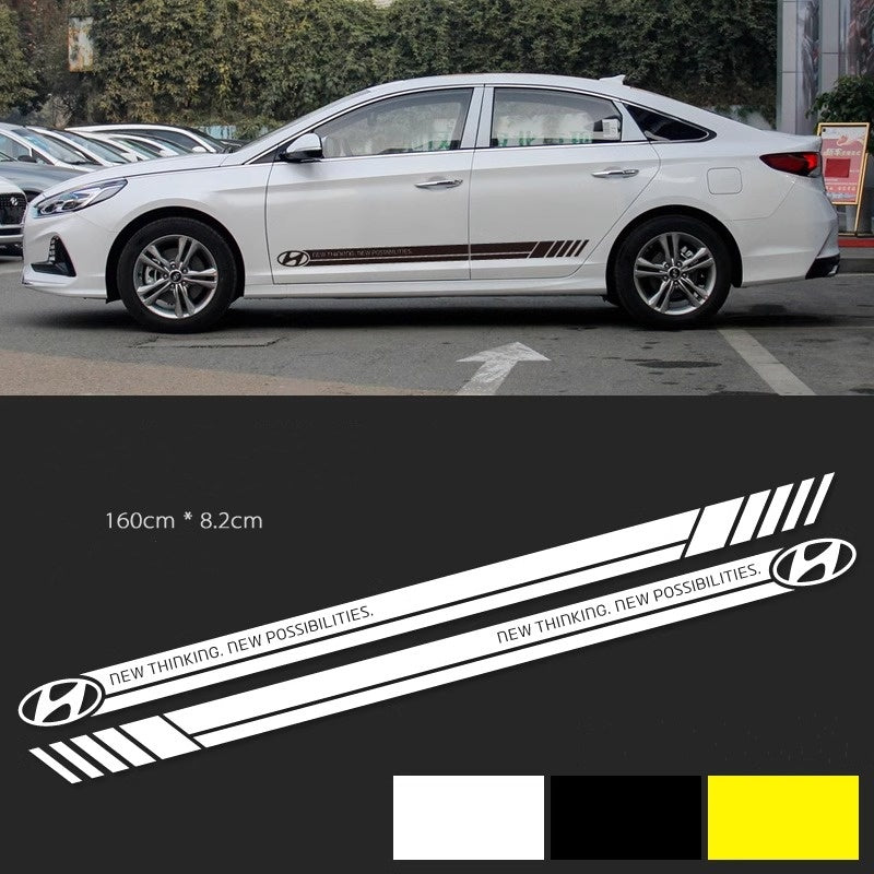 Universal Racing Stripes Decal for a Sporty Look