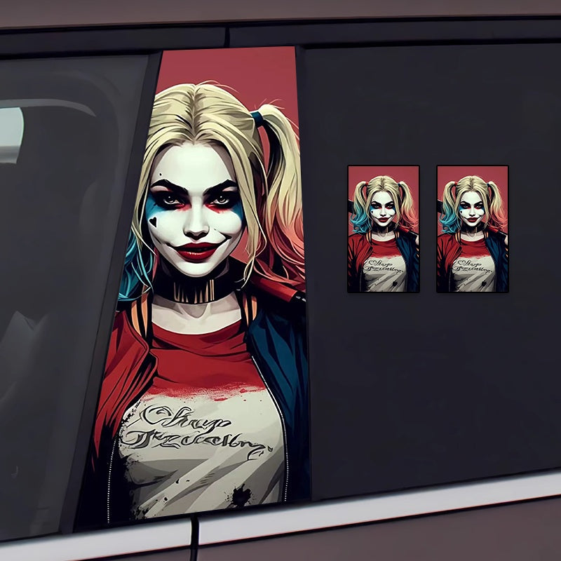 Joker Graffiti B-Pillar Car Decal – Bold & Eye-Catching