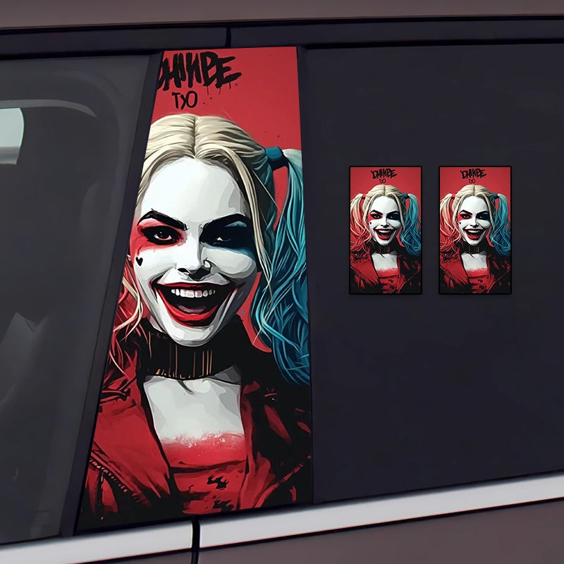 Joker Graffiti B-Pillar Car Decal – Bold & Eye-Catching