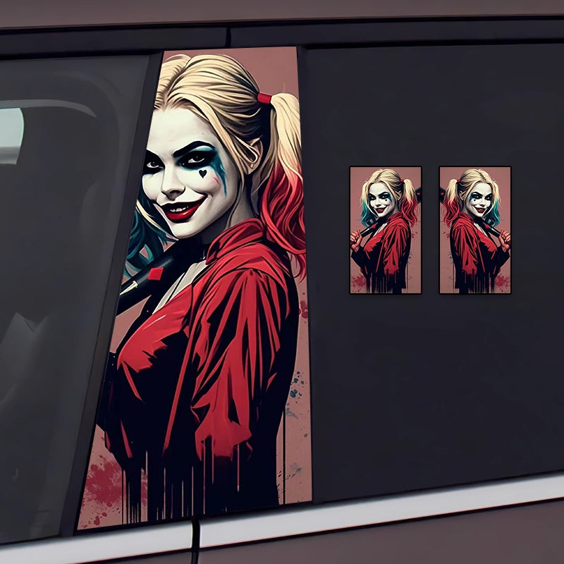 Joker Graffiti B-Pillar Car Decal – Bold & Eye-Catching