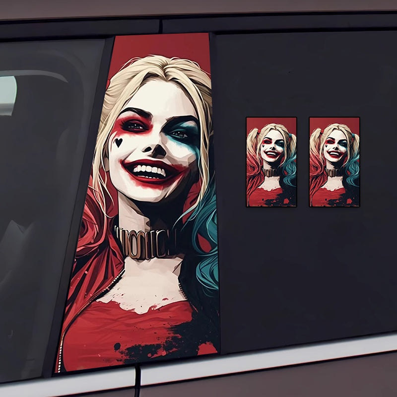 Joker Graffiti B-Pillar Car Decal – Bold & Eye-Catching