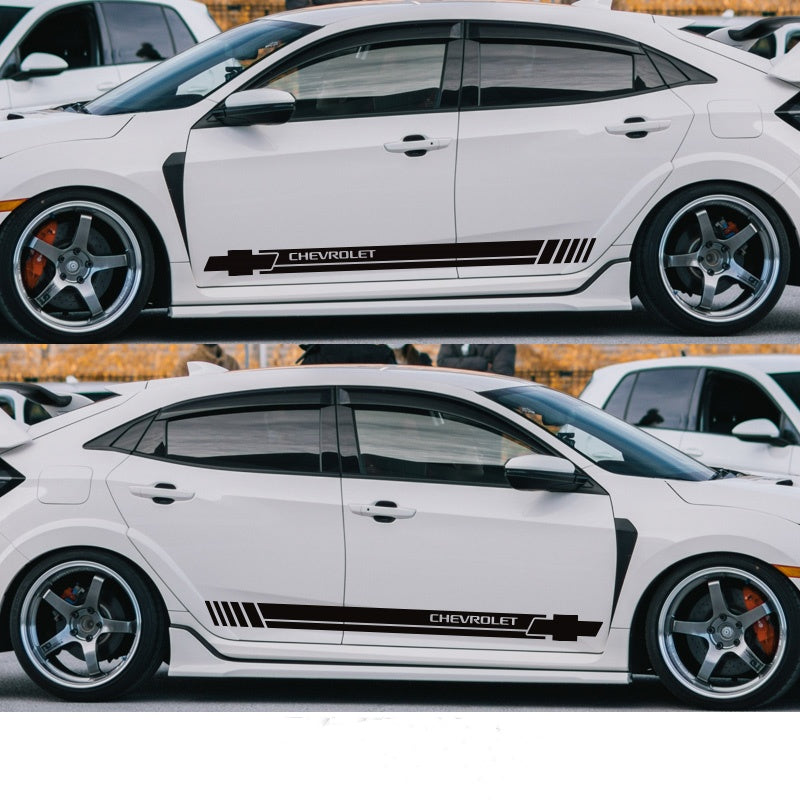 Universal Racing Stripes Decal for a Sporty Look