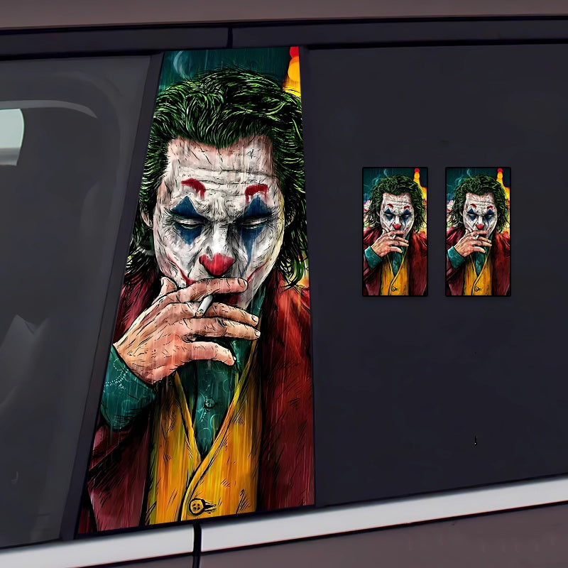 Joker Graffiti B-Pillar Car Decal – Bold & Eye-Catching